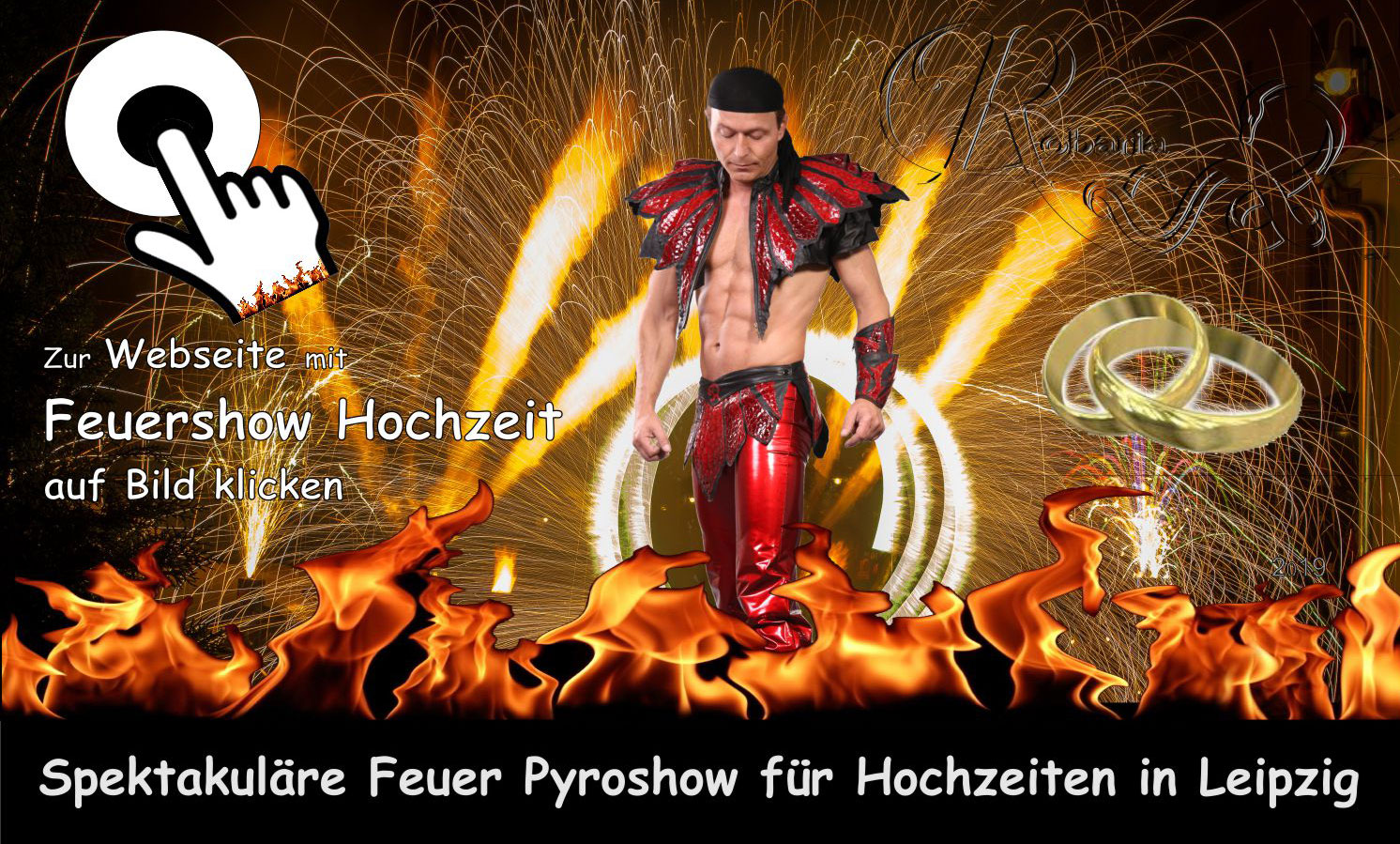 Hochzeitsfeuershow Leipzig in Sachsen