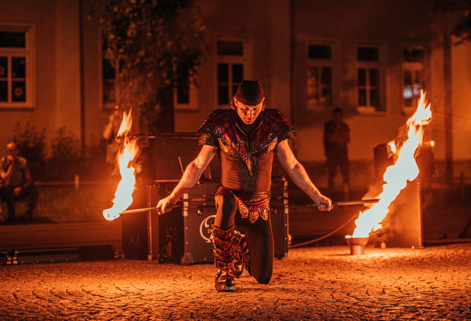 Feuershow Leipzig in Sachsen mit Robaria